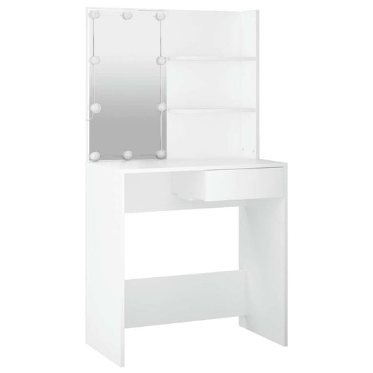 Dressing Table With Led 74.5X40X141 Cm
