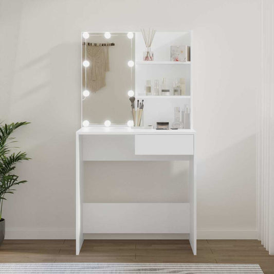 Dressing Table With Led 74.5X40X141 Cm
