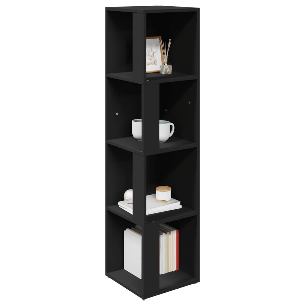 Corner Cabinet Black 33x33x132 cm Engineered Wood