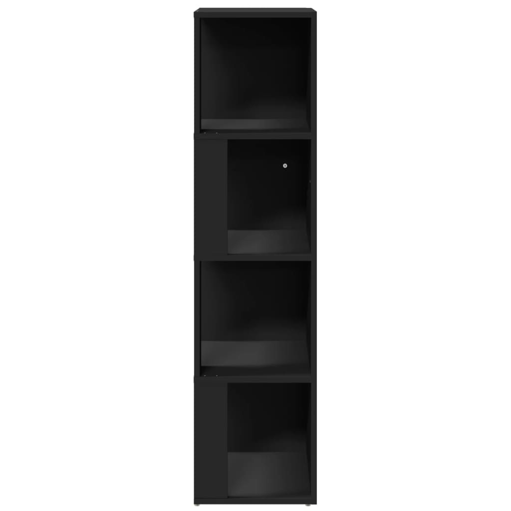 Corner Cabinet Black 33x33x132 cm Engineered Wood