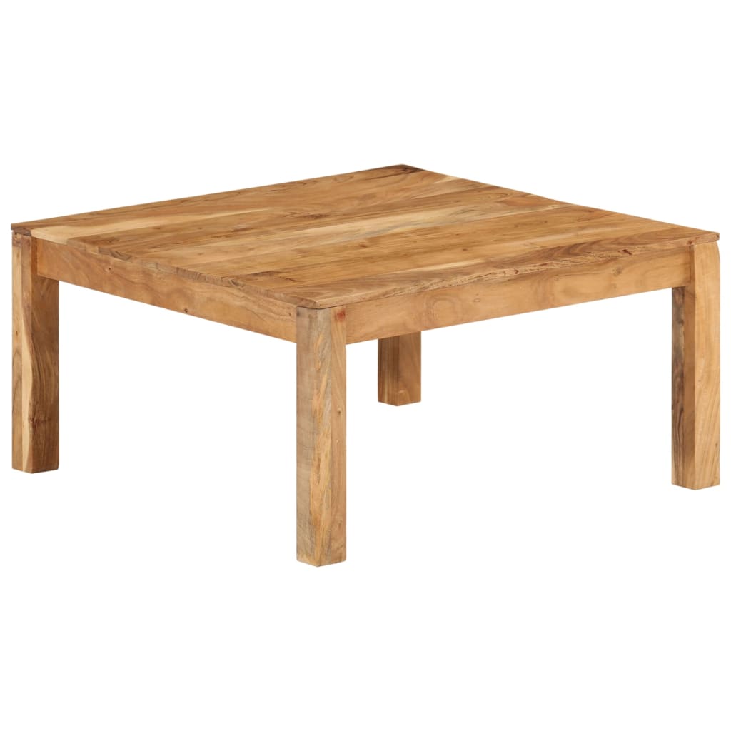 Coffee Table 80x80x40 cm Solid Acacia Wood
