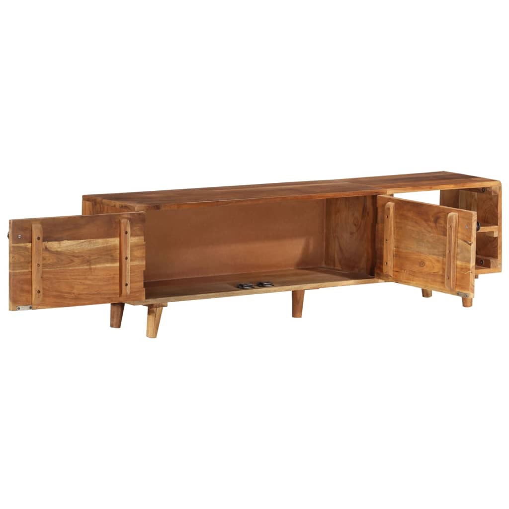 TV Cabinet Solid Wood Acacia with Honey Finish 140x30x40 cm