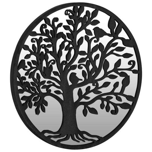 Garden Mirror Iron Round For Outdoor Use