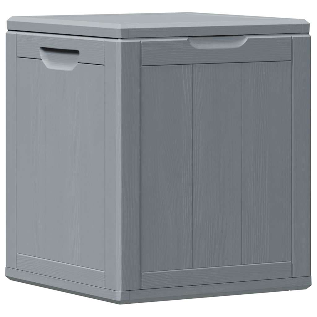 Garden Storage Box 90L Grey PP Wood Look