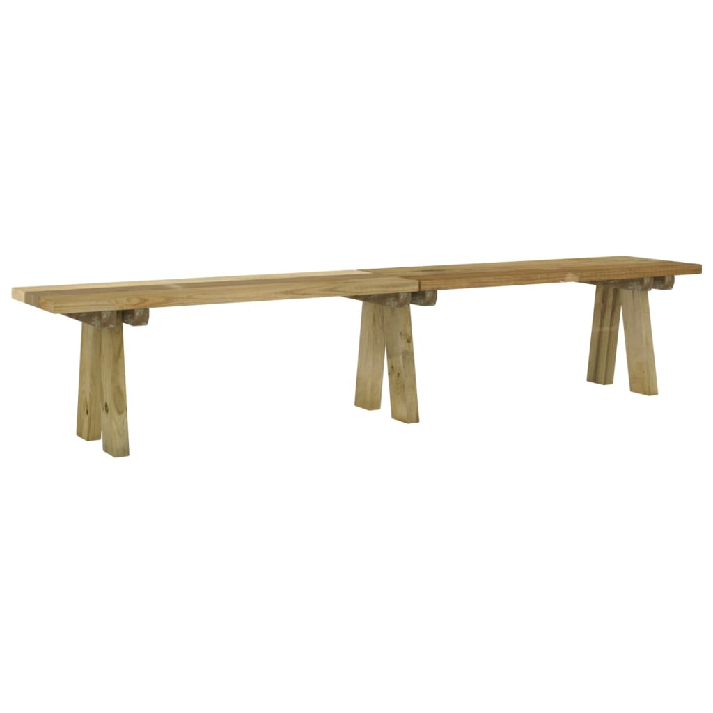 Garden Bench 220 cm Impregnated Solid Wood Pine