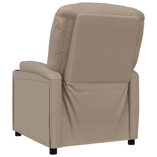 Recliner Chair Cappuccino Faux Leather