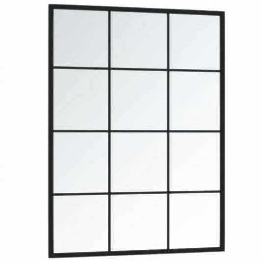 Wall Mirror Black Metal