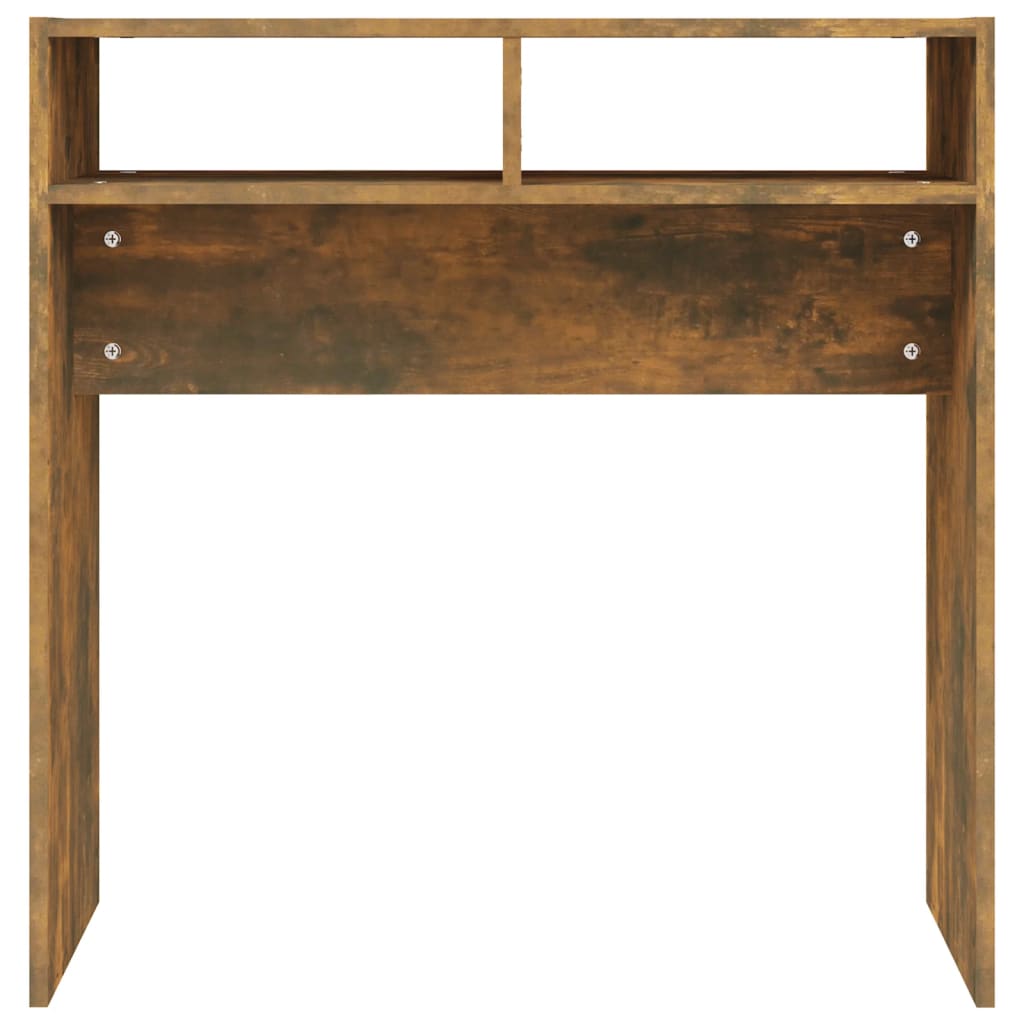 Console Table Smoked Oak 78x30x80 cm Engineered Wood