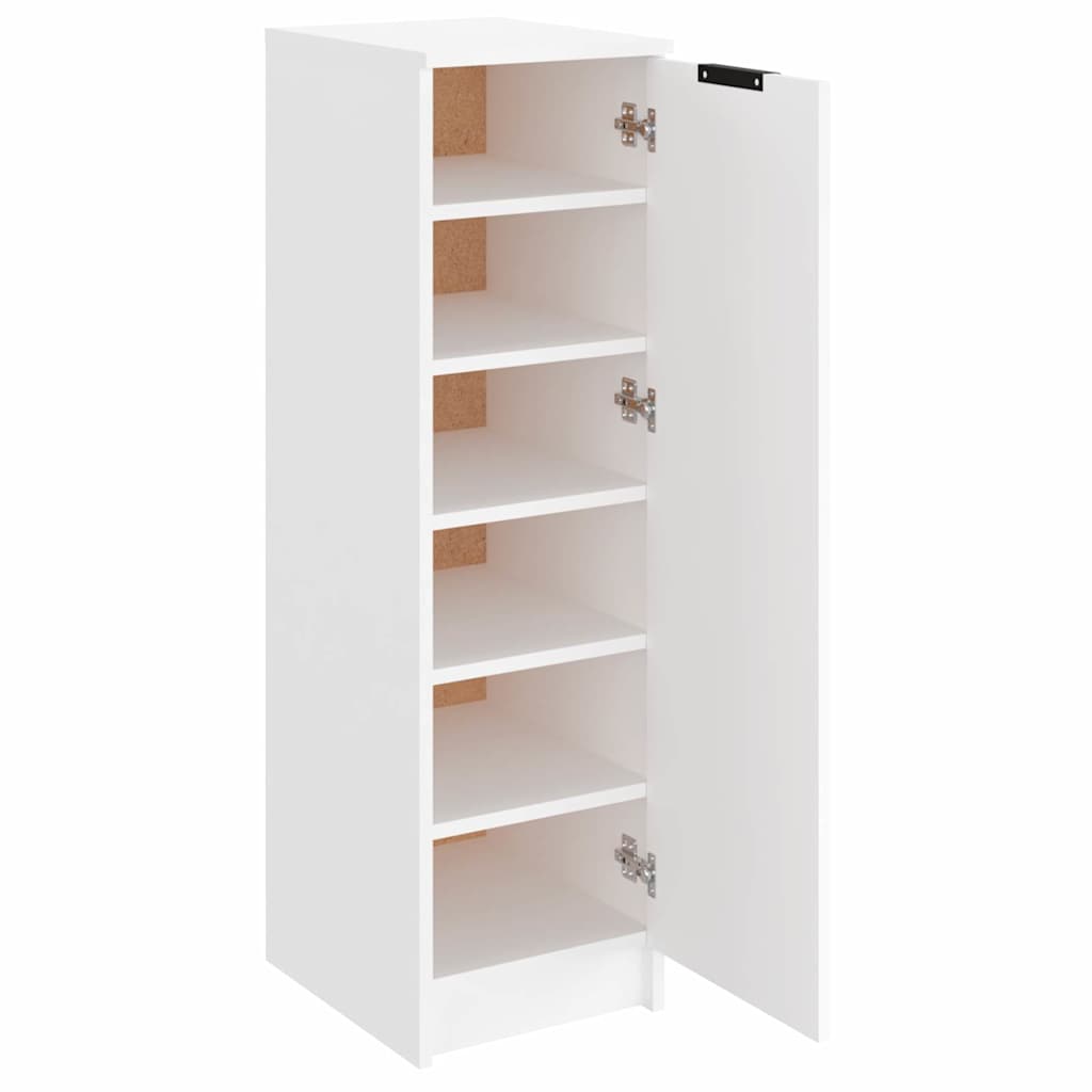 Shoe Cabinet White 30x35x100 cm Engineered Wood