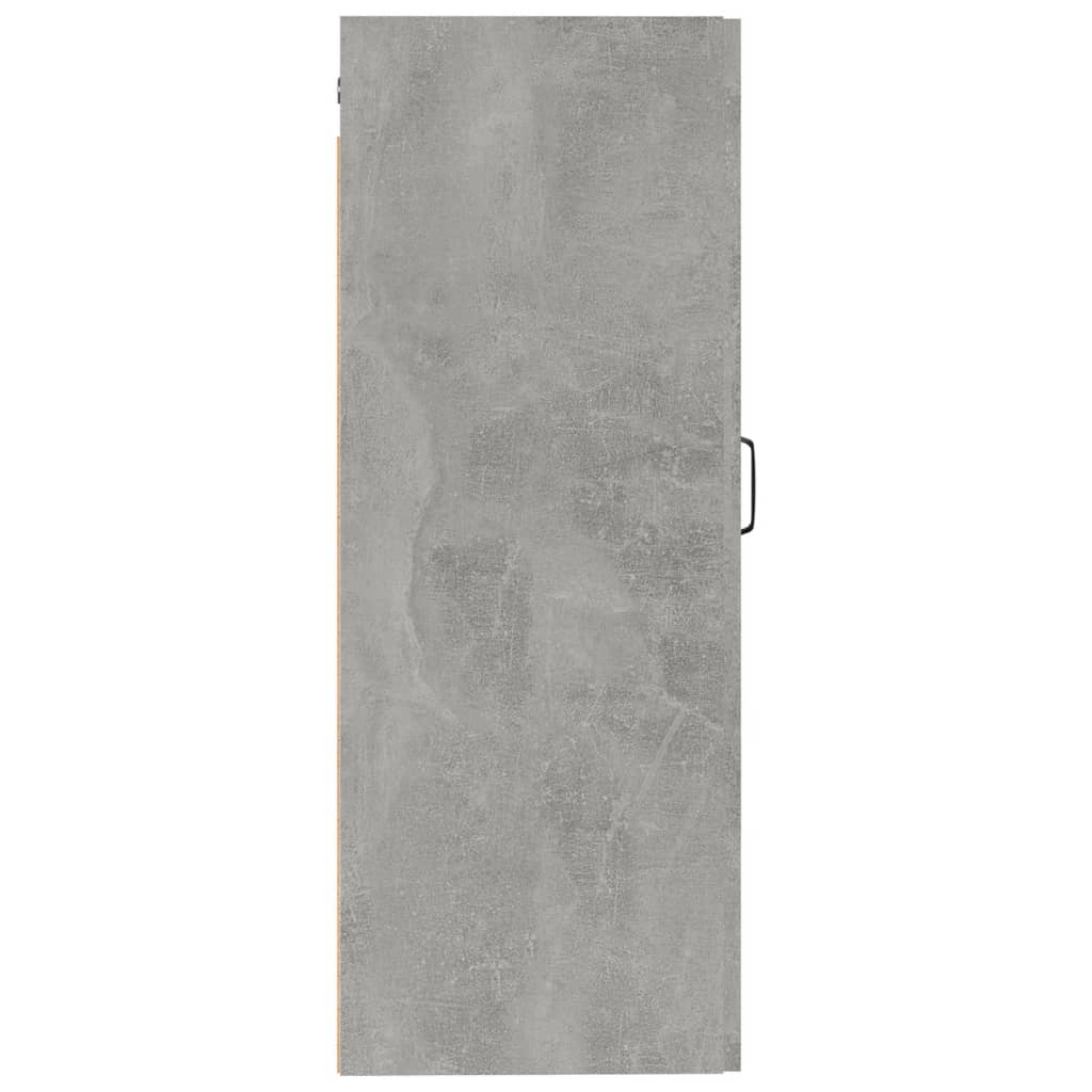 Hanging Cabinet Concrete Grey 35x34x90 cm Engineered Wood