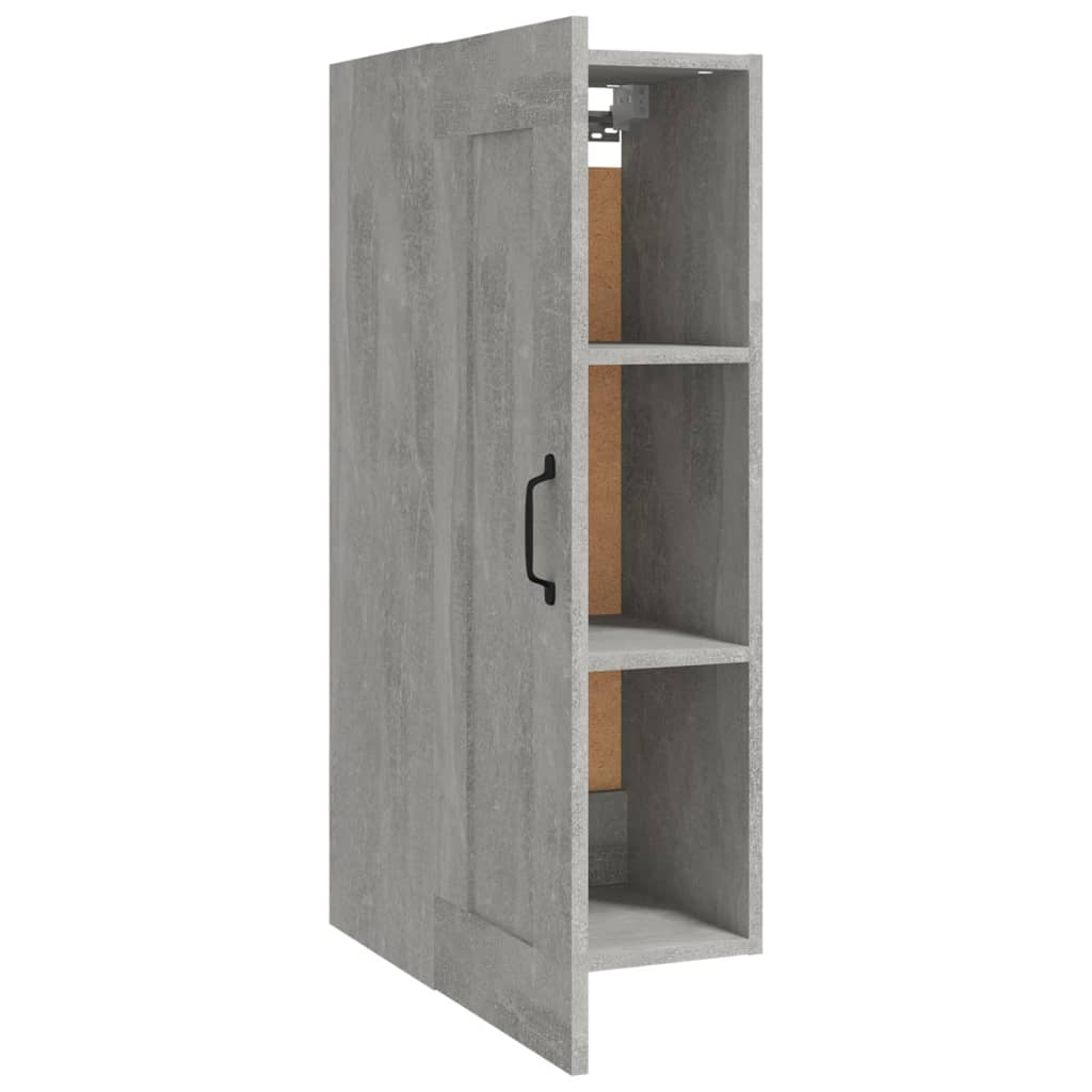 Hanging Cabinet Concrete Grey 35x34x90 cm Engineered Wood