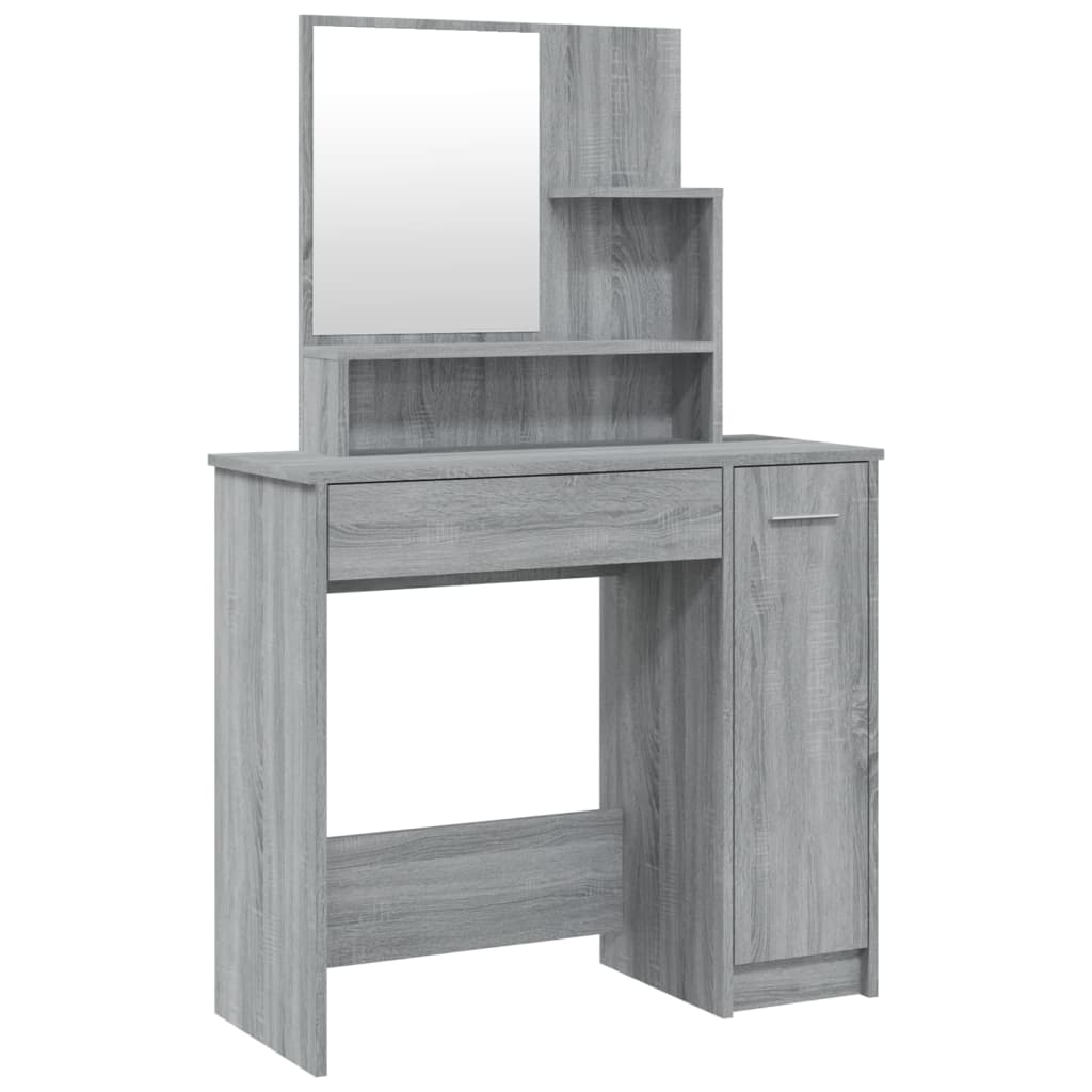 Dressing Table With Mirror 86.5X35X136 Cm