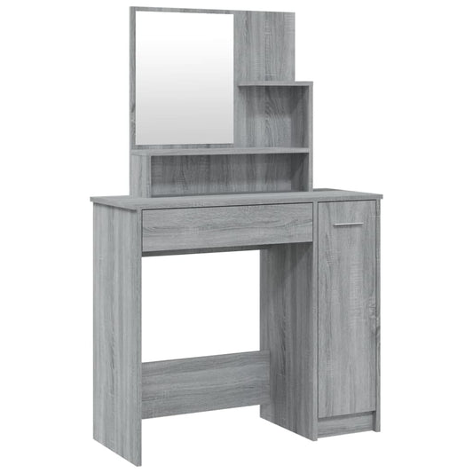 Dressing Table With Mirror 86.5X35X136 Cm