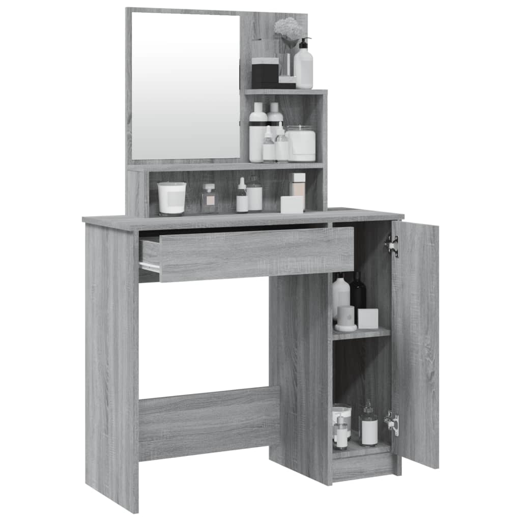 Dressing Table With Mirror 86.5X35X136 Cm