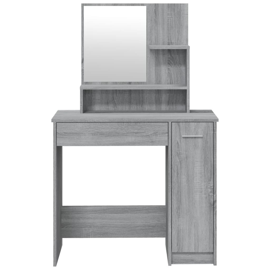 Dressing Table With Mirror 86.5X35X136 Cm