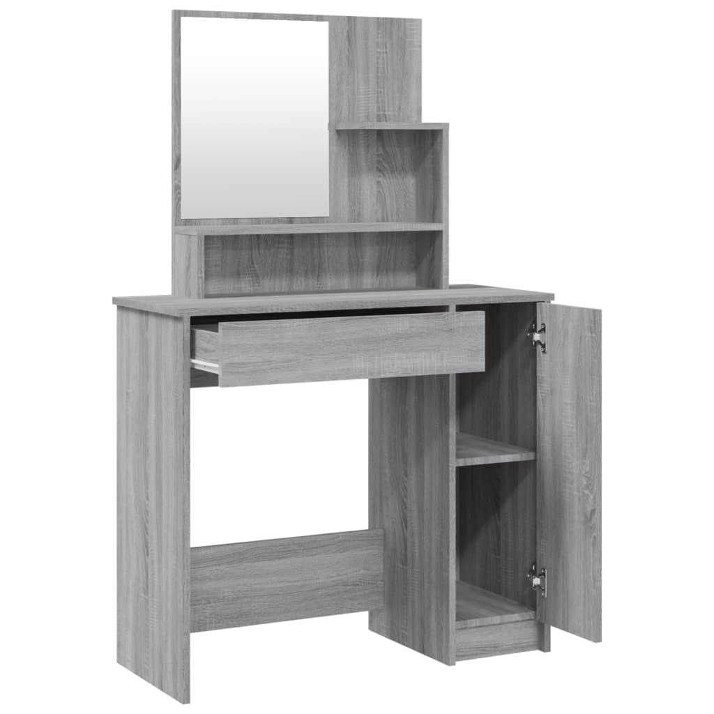 Dressing Table With Mirror 86.5X35X136 Cm