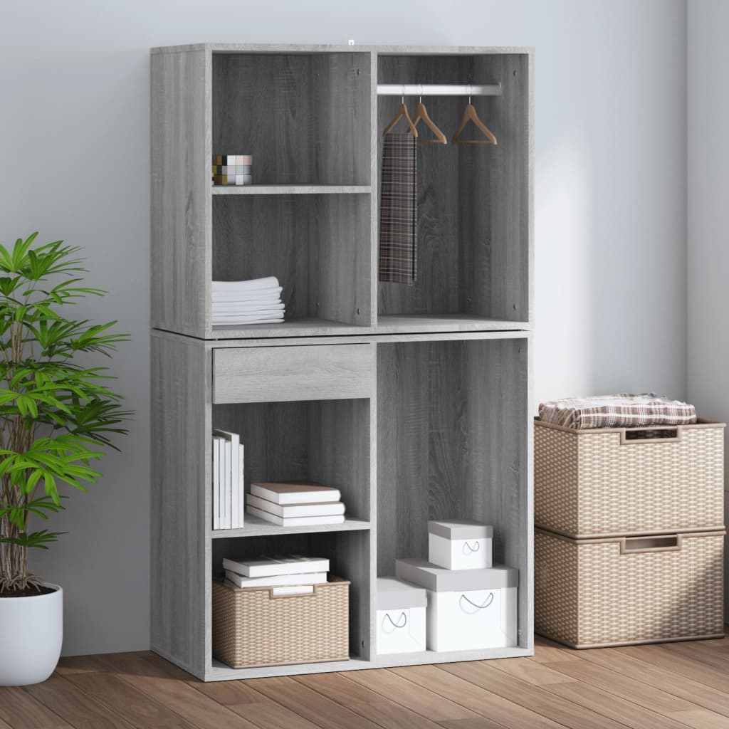 Dressing Cabinet Grey Sonoma 80x40x65 cm Engineered Wood