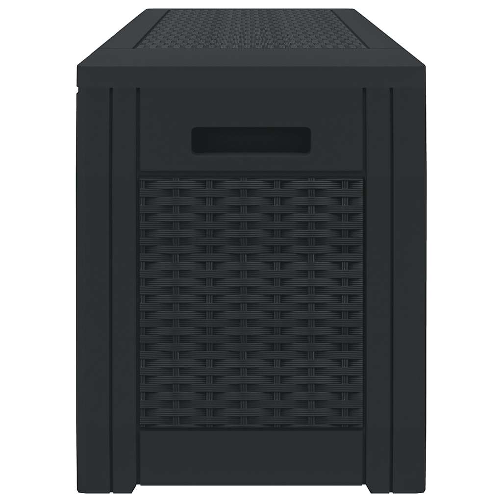 Garden Storage Box Anthracite 119x48x60 cm Polypropylene