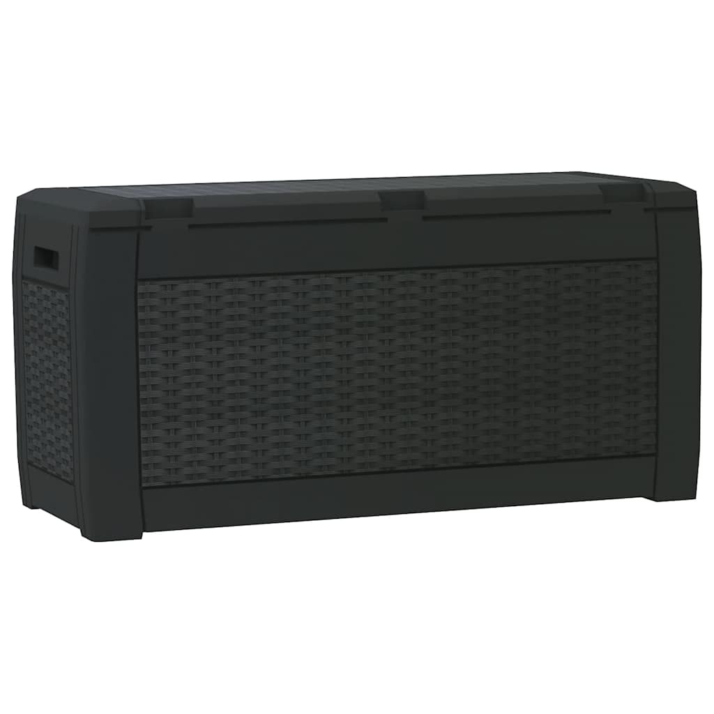 Garden Storage Box Anthracite 119x48x60 cm Polypropylene