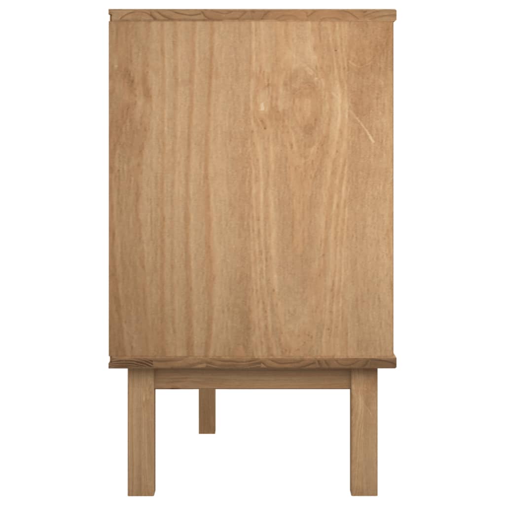 Drawer Cabinet OTTA Brown&White 111x43x73.5cm Solid Wood Pine