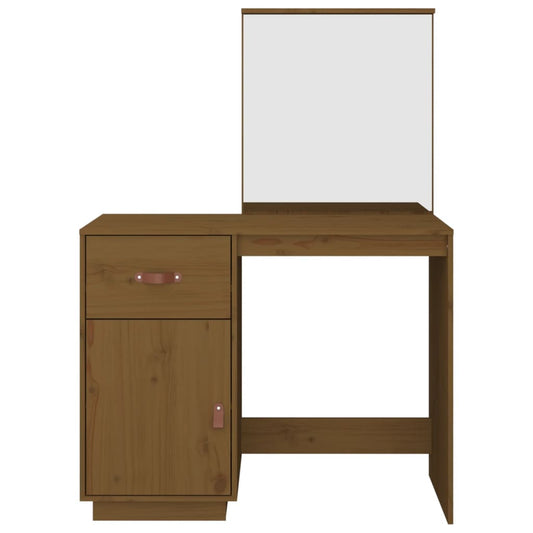 Dressing Table 95X50X134 Cm Solid Wood Pine