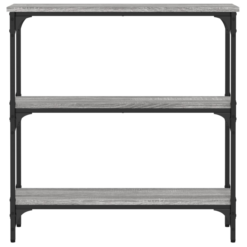 Console Table Grey Sonoma 75x22.5x75 cm Engineered Wood