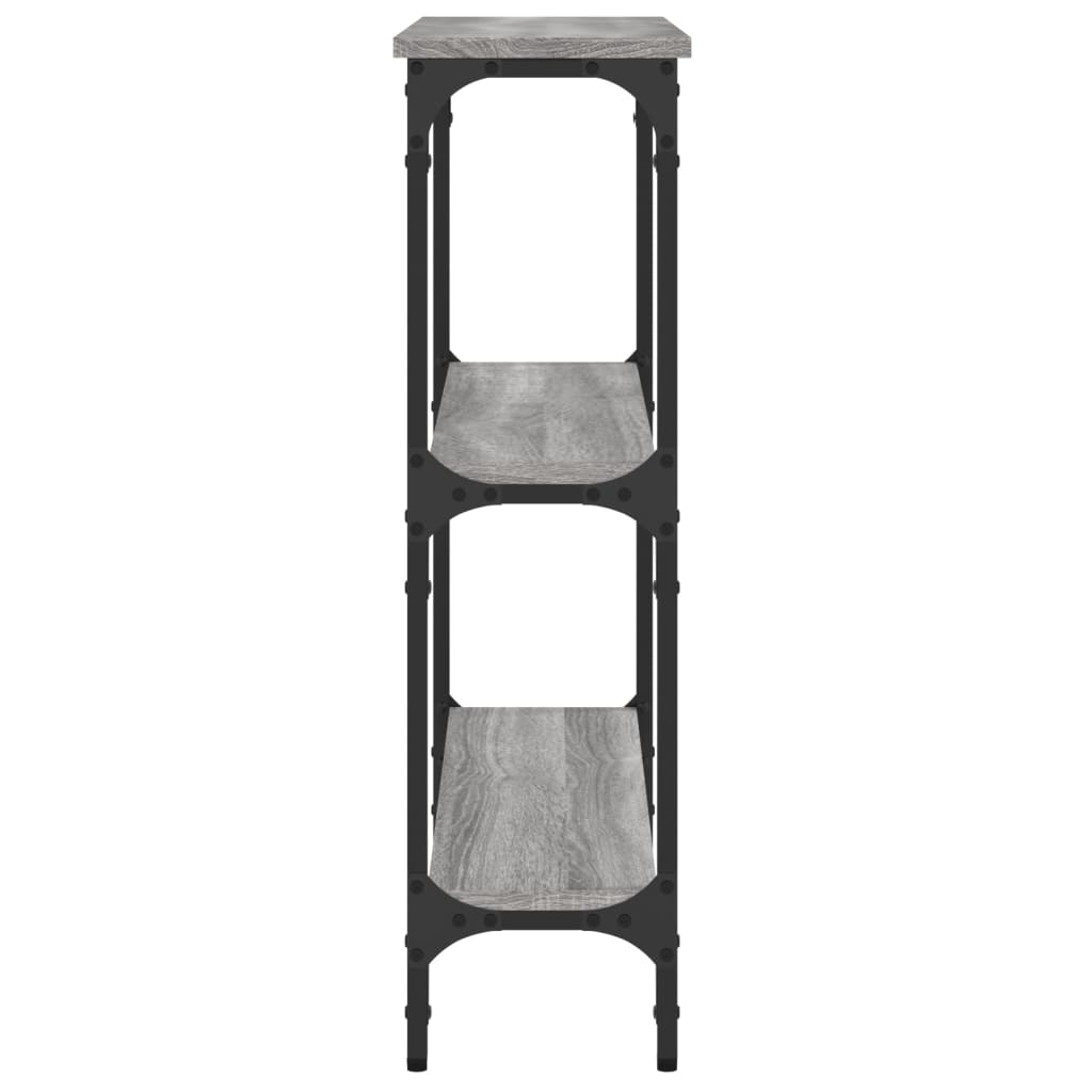 Console Table Grey Sonoma 75x22.5x75 cm Engineered Wood