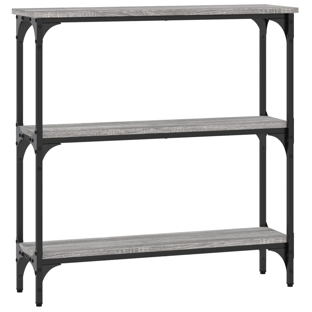 Console Table Grey Sonoma 75x22.5x75 cm Engineered Wood