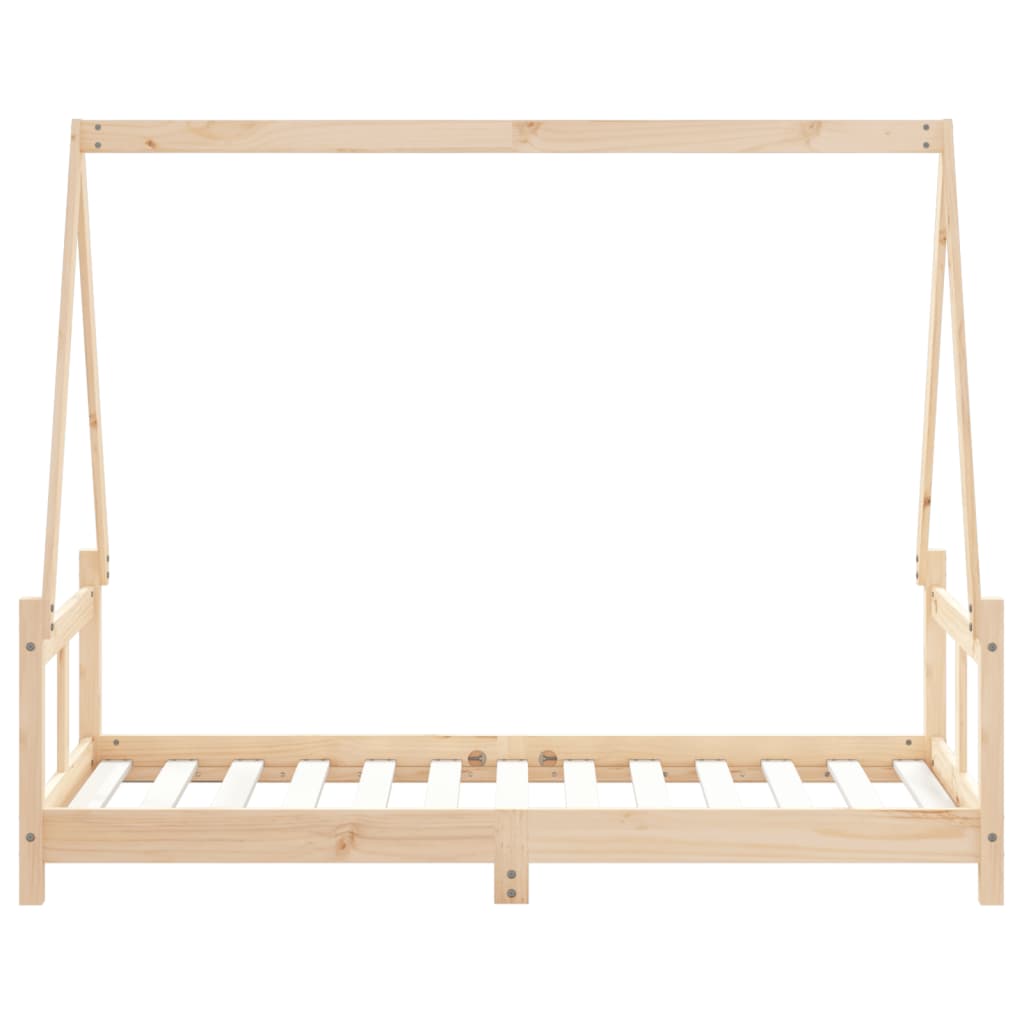 Kids Bed Frame 80x160 cm Solid Wood Pine