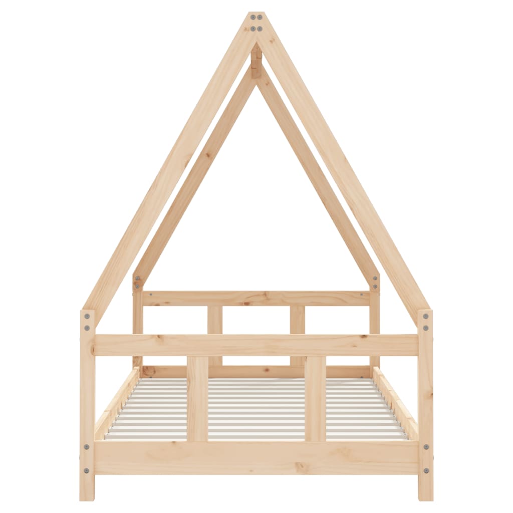 Kids Bed Frame 90x190 cm Solid Wood Pine