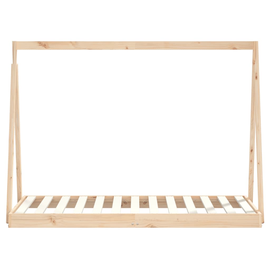 Kids Bed Frame 80x160 cm Solid Wood Pine