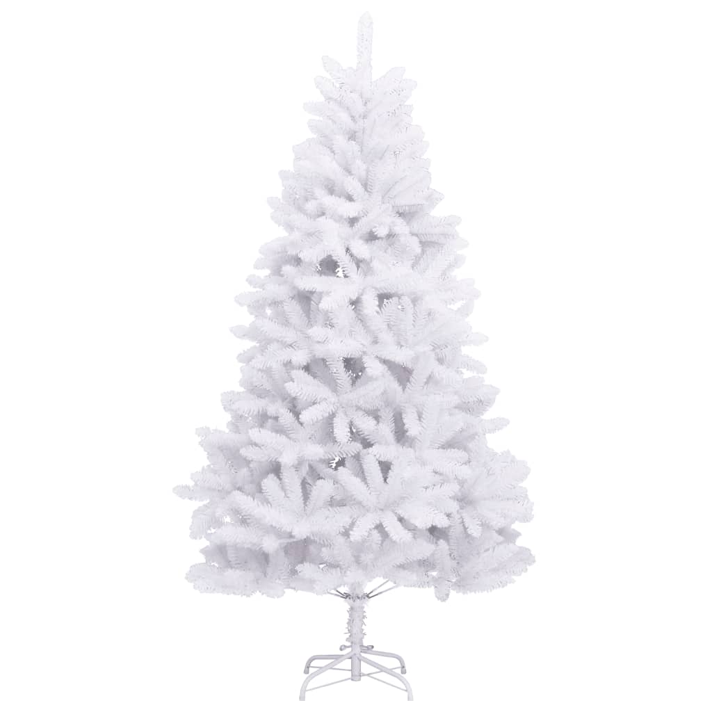 Artificial Hinged Christmas Tree with Stand White 270 cm