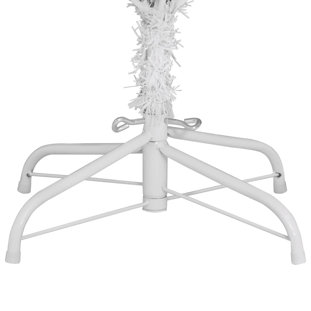 Artificial Hinged Christmas Tree with Stand White 270 cm