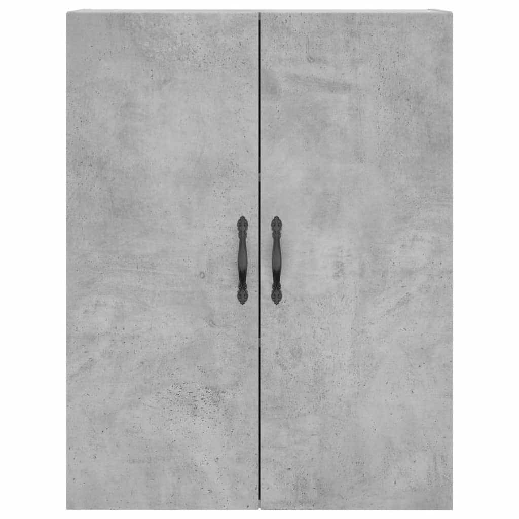 Highboard Concrete Grey 69.5x34x180 cm Engineered Wood