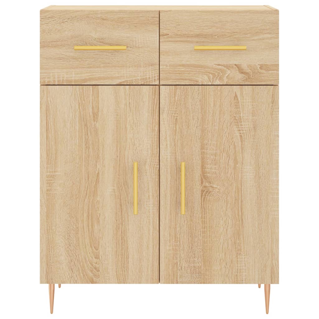 Highboard Sonoma Oak 69.5x34x180 cm Engineered Wood