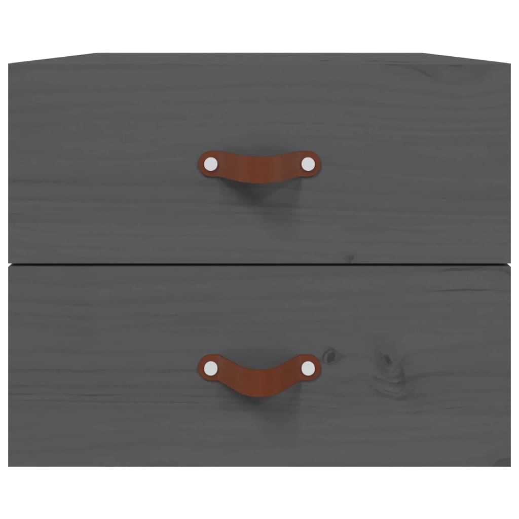 Wall-mounted Bedside Cabinet Grey 50x36x40 cm