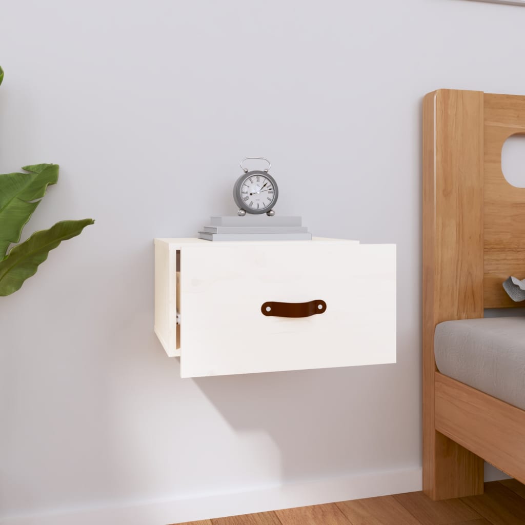 Wall-mounted Bedside Cabinet White 40x29.5x22 cm