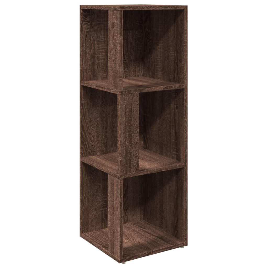 Corner Cabinet Brown Oak 33x33x100 cm Engineered Wood