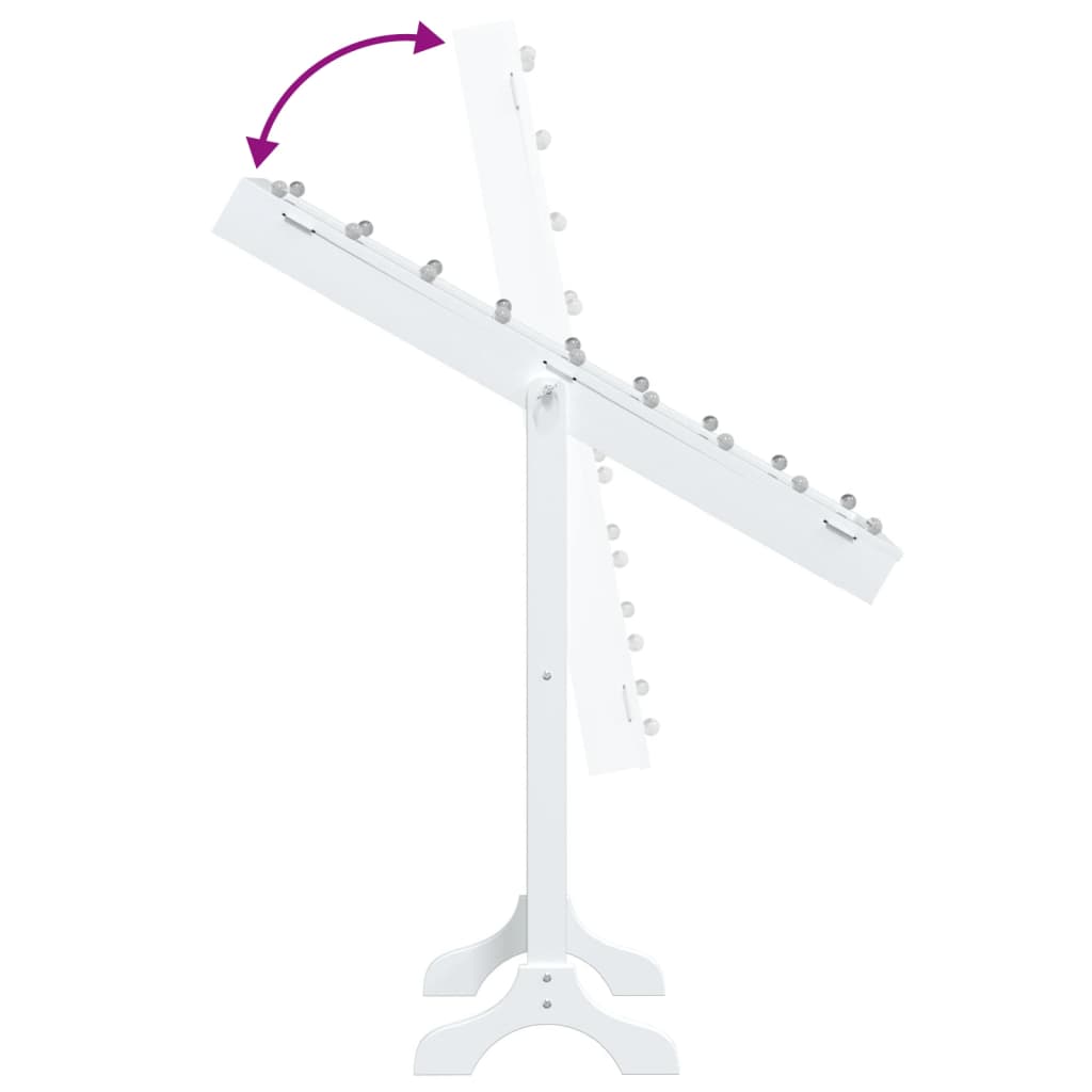 Free-Standing Mirror With Led 34X37X146 Cm