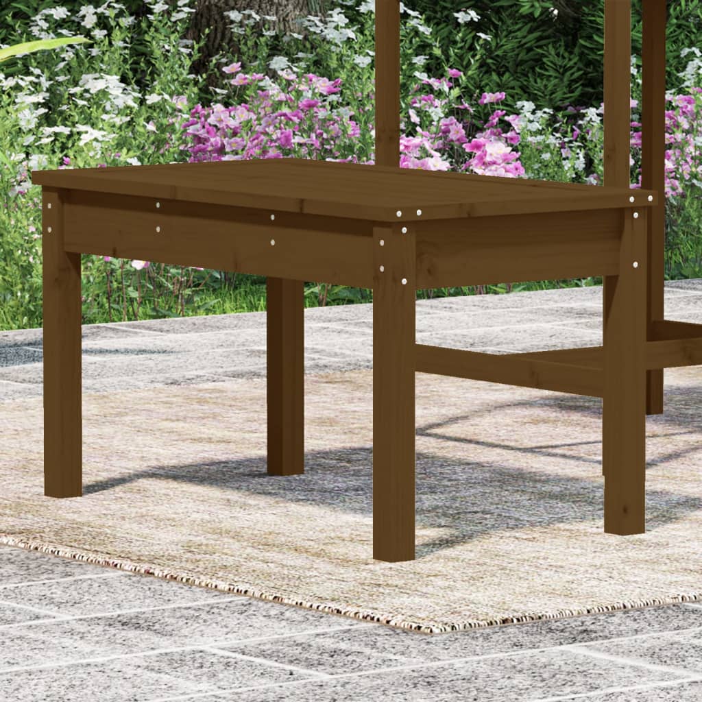 Garden Bench Honey Brown 80x44x45 cm Solid Wood Pine