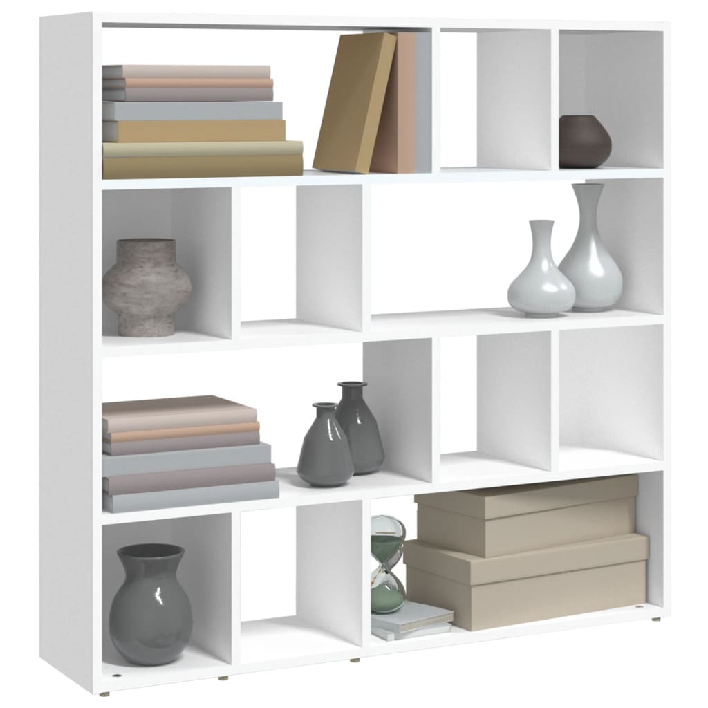 Book Cabinet/Room Divider White 105x24x102 cm