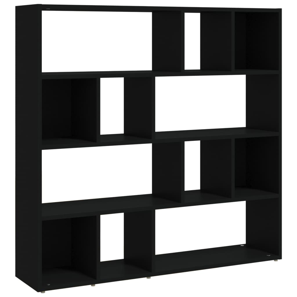 Book Cabinet/Room Divider Black 105x24x102 cm