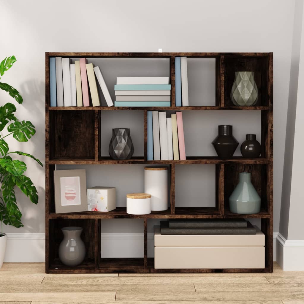 Book Cabinet/Room Divider Smoked Oak 105x24x102 cm
