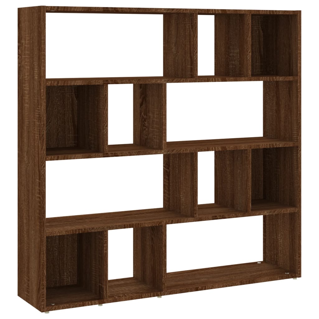 Book Cabinet/Room Divider Brown Oak 105x24x102 cm