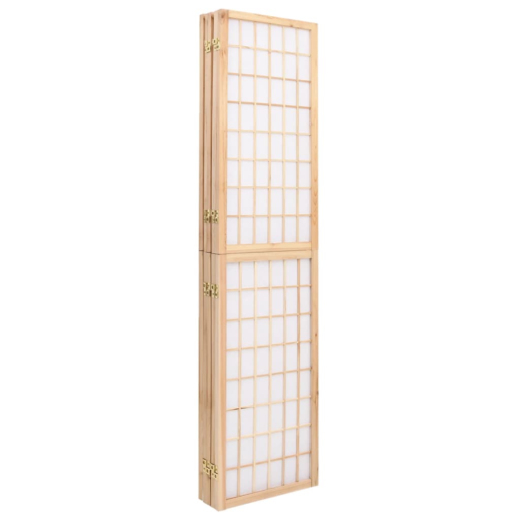 Folding 5-Panel Room Divider Japanese Style 200x170 cm