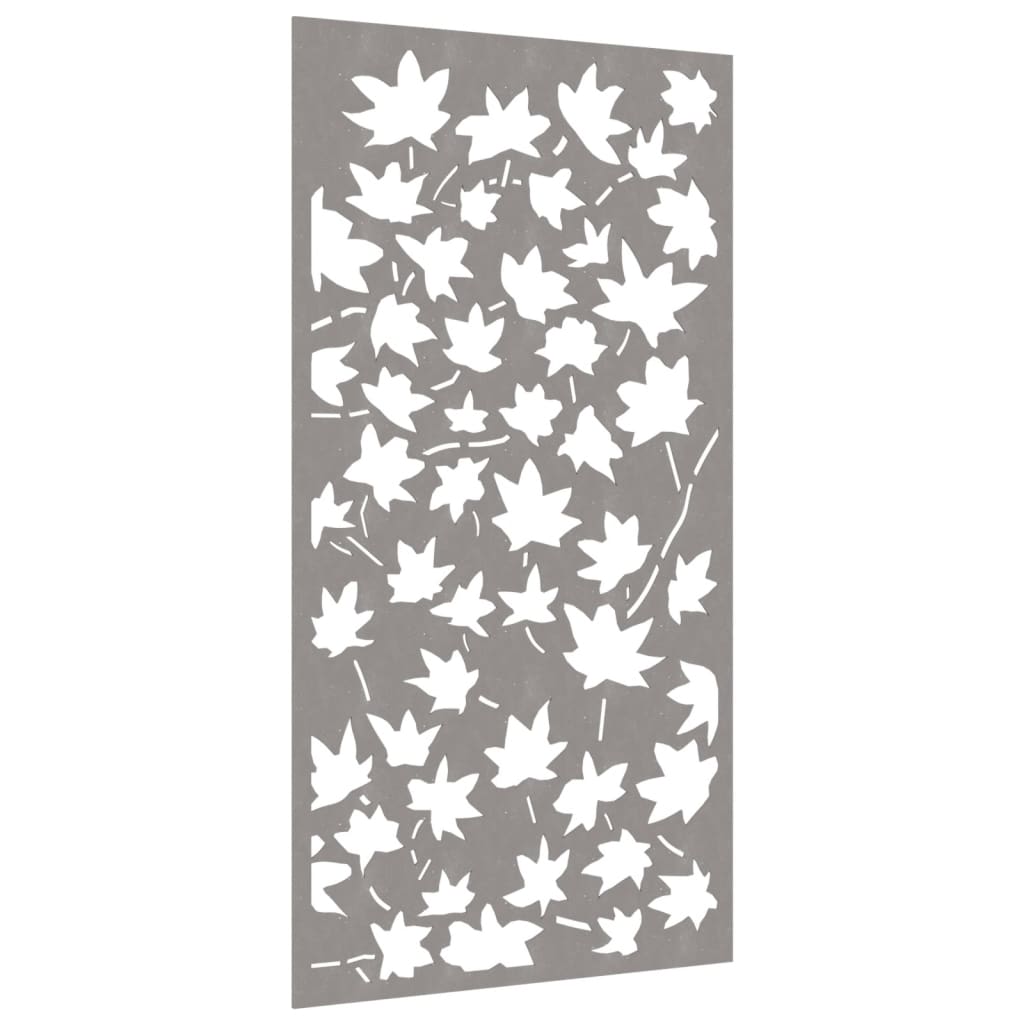 Garden Wall Decoration 105X55 Cm Corten Steel Maple Leaf Design
