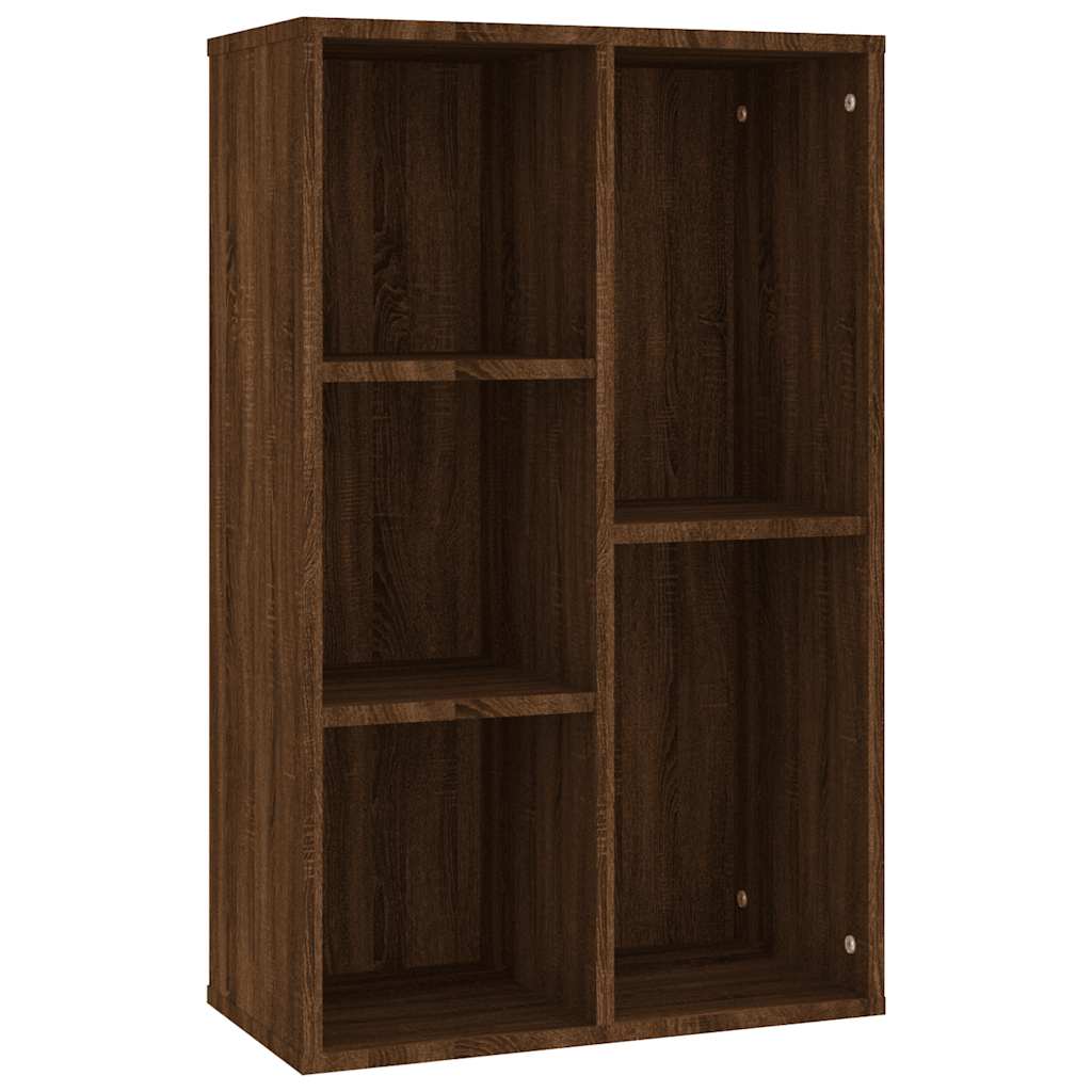 Book Cabinet/Sideboard Brown Oak 50x25x80 cm Engineered Wood