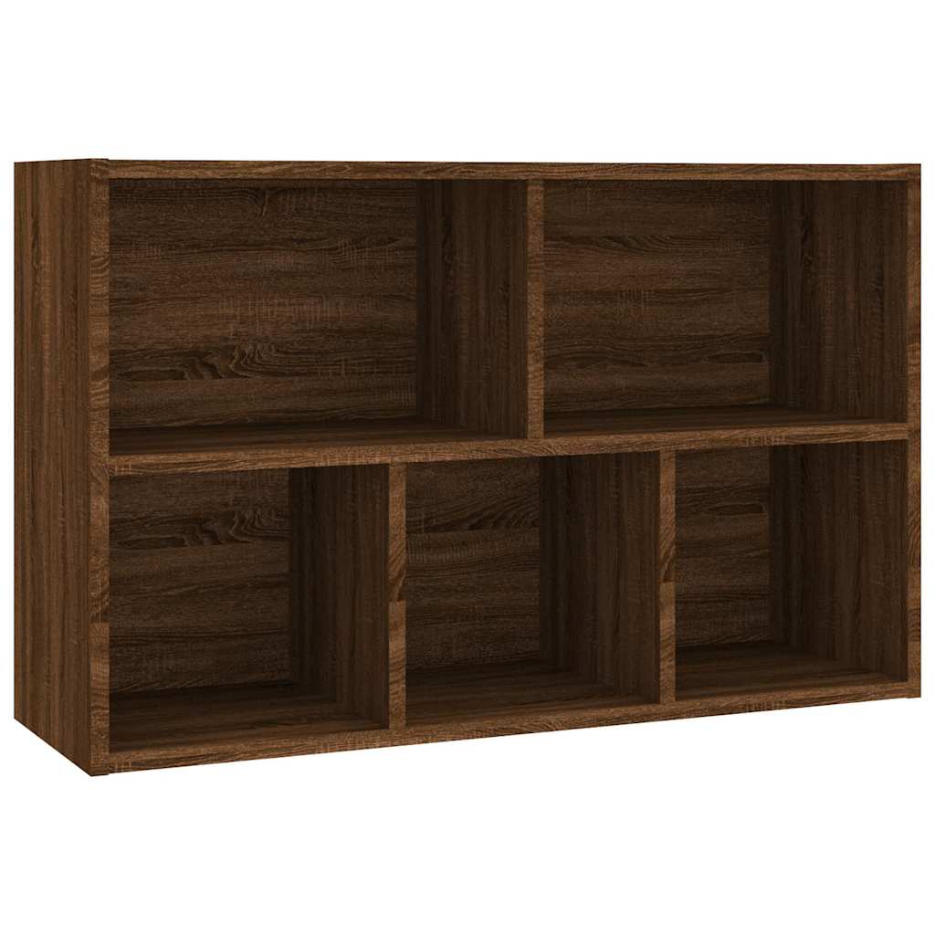 Book Cabinet/Sideboard Brown Oak 50x25x80 cm Engineered Wood