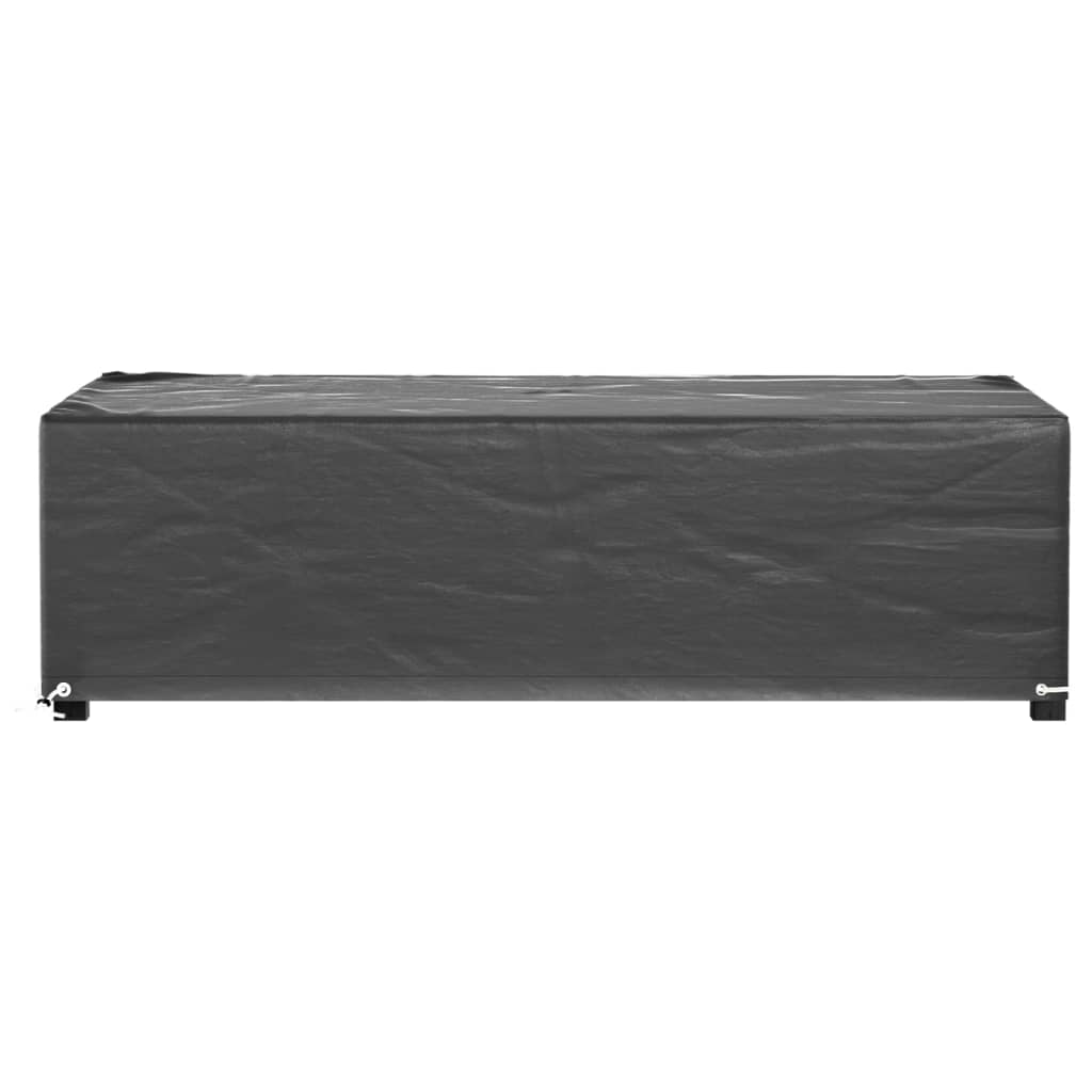 Garden Furniture Covers 2 pcs 8 Eyelets 125x70x35 cm Rectangular