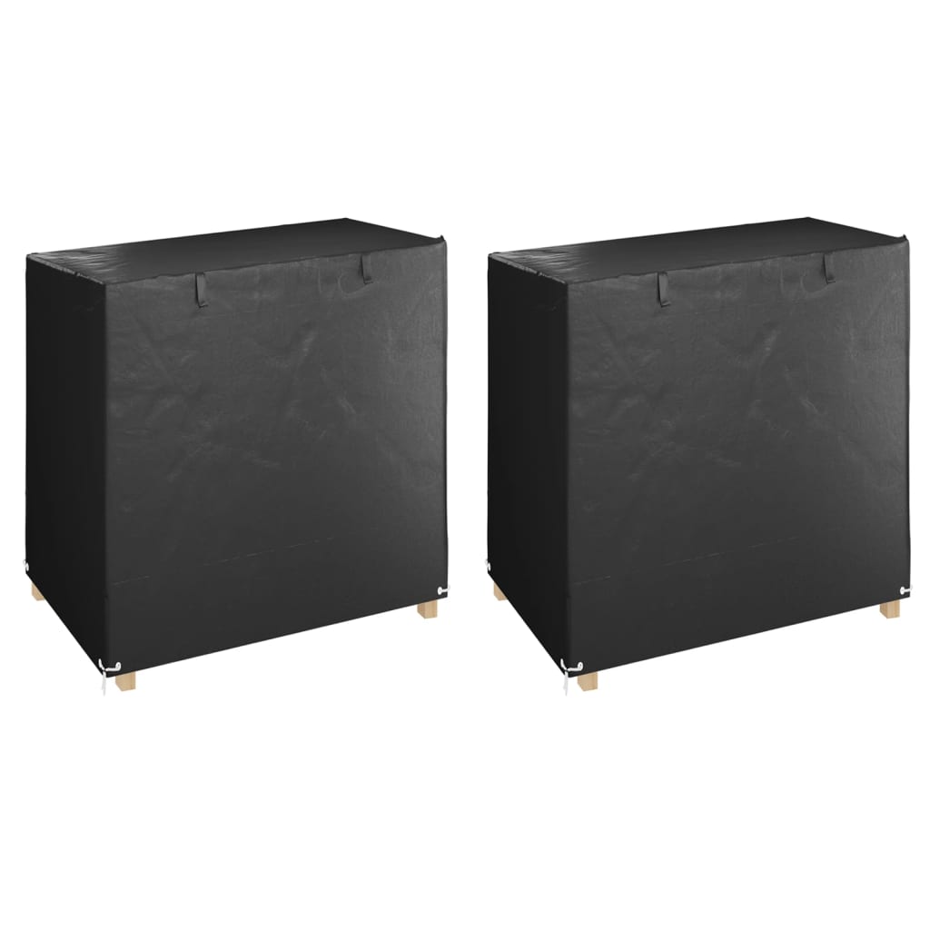 Swing Bench Covers 2 pcs 8 Eyelets 125x90x135/165 cm Polyethylene